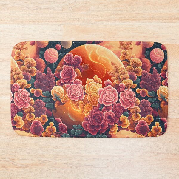 Item preview, Planets And Flowers Pattern designed and sold by RockBeeDesigns.