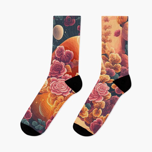Item preview, Planets And Flowers Pattern designed and sold by RockBeeDesigns.