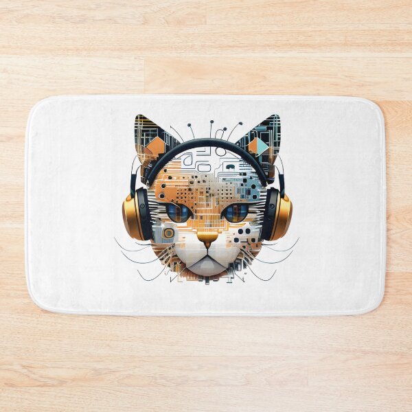 Item preview, Cat robot in the music designed and sold by Siamcatshop.