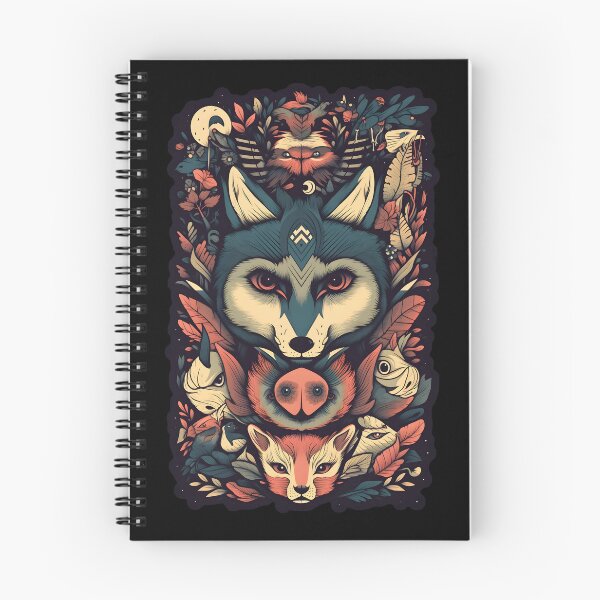 Item preview, The many friends of a wolf's spirit on a  designed and sold by PleaseTheBeast.
