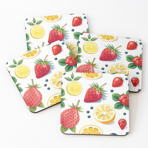 Item preview, strawberry and lemon pattern designed and sold by basitcv.