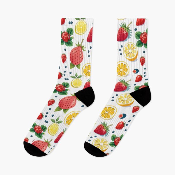 Item preview, strawberry and lemon pattern designed and sold by basitcv.