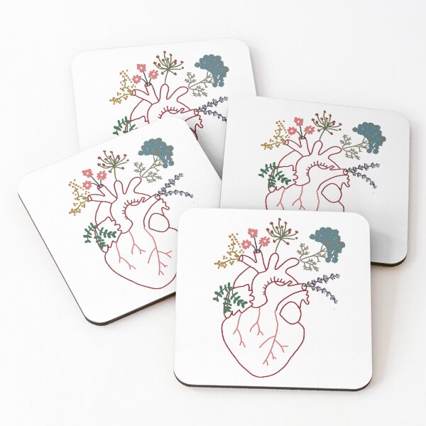 Item preview, heart with flowers designed and sold by rosipos.