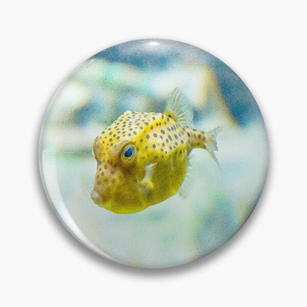 Item preview, Watercolour of a spotted yellow cowfish designed and sold by AvonPerception.