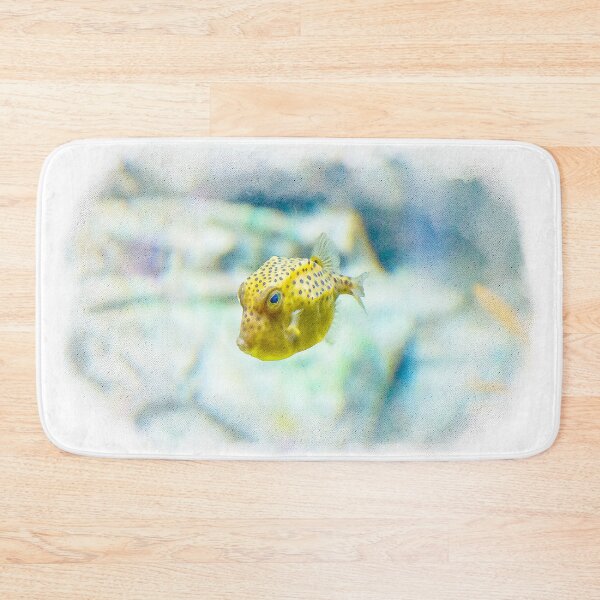 Item preview, Watercolour of a spotted yellow cowfish designed and sold by AvonPerception.
