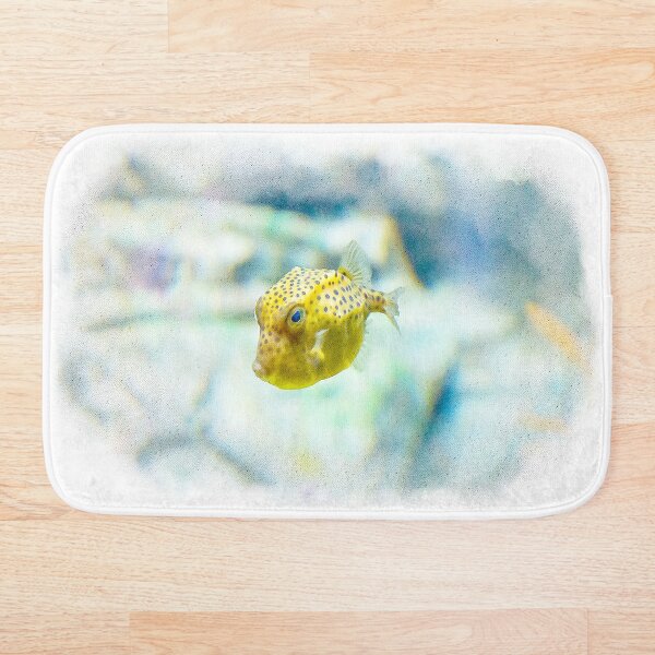 Item preview, Watercolour of a spotted yellow cowfish designed and sold by AvonPerception.