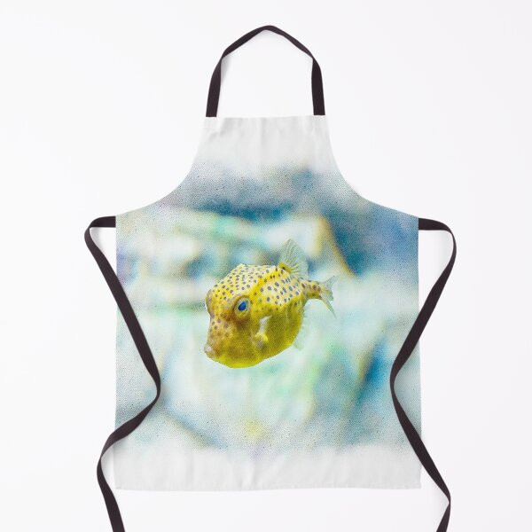 Item preview, Watercolour of a spotted yellow cowfish designed and sold by AvonPerception.