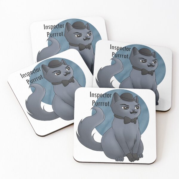 Item preview, Inspector Purrrot designed and sold by BittyKittyNeko.