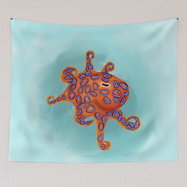 Item preview, blue ringed octopus designed and sold by Backstreet Lobotomy.