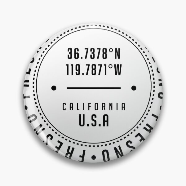 Artikelvorschau, Fresno, California, USA - 1 - City Coordinates Typography Print - Classic, Minimal entworfen und verkauft von Studio Grafiikka.