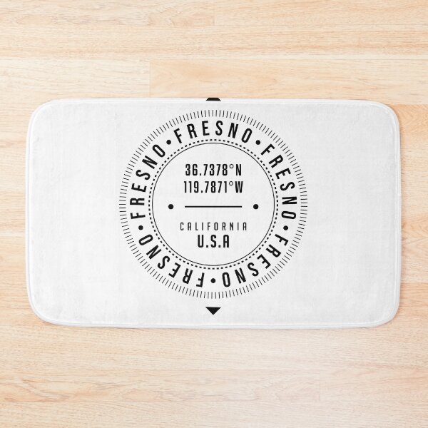 Item preview, Fresno, California, USA - 1 - City Coordinates Typography Print - Classic, Minimal designed and sold by Studio Grafiikka.