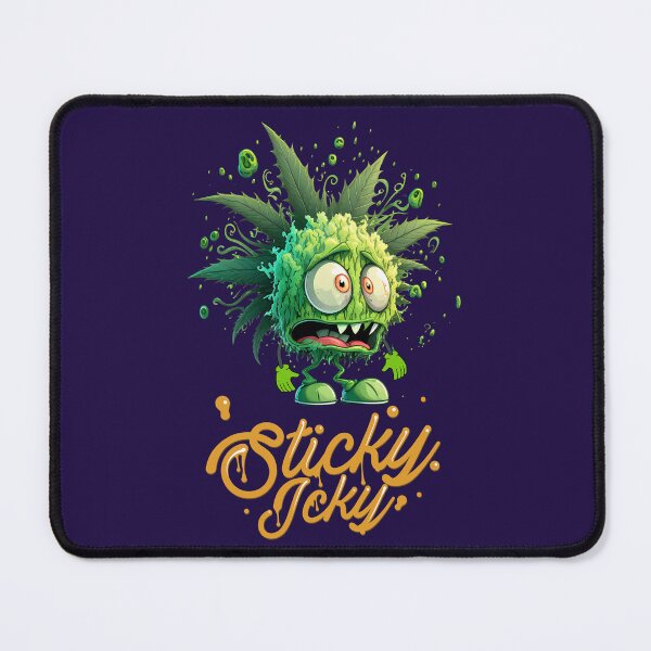 Item preview,  STICKY ICKY POT STRAIN -  Funny Stoner Cannabis Marijuana Weed Cartoon Design designed and sold by CannaCreative.
