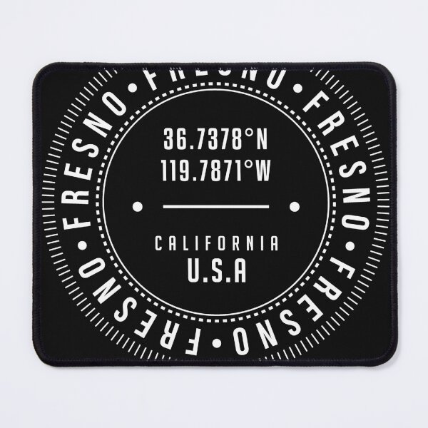 Item preview, Fresno, California, USA - 1 - City Coordinates Typography Print - Classic, Minimal designed and sold by Studio Grafiikka.