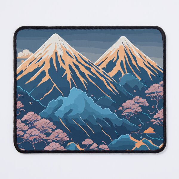 Artikelvorschau, Japanisches Bergmuster entworfen und verkauft von RockBeeDesigns.
