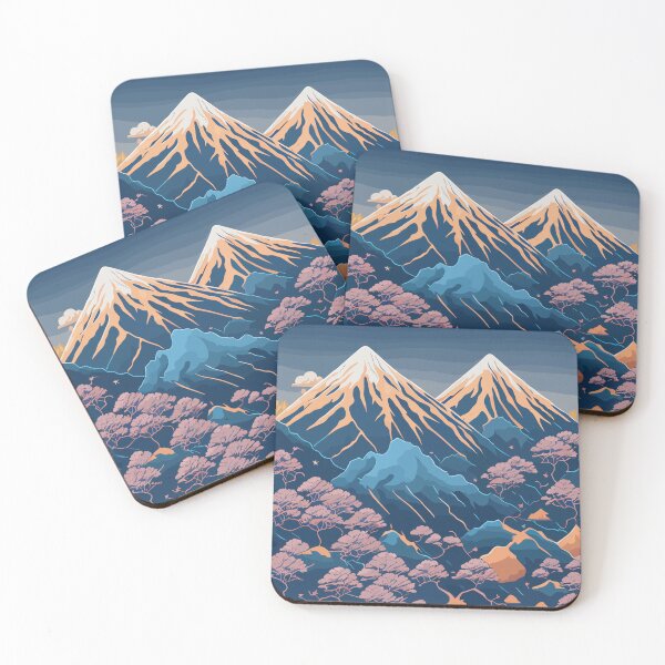 Item preview, Japanese Mountain Pattern designed and sold by RockBeeDesigns.