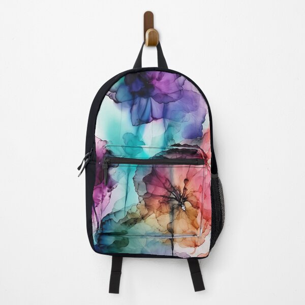 Item preview, Rainbow Flowers - Abstract Alcohol Ink Art designed and sold by inkvestor.