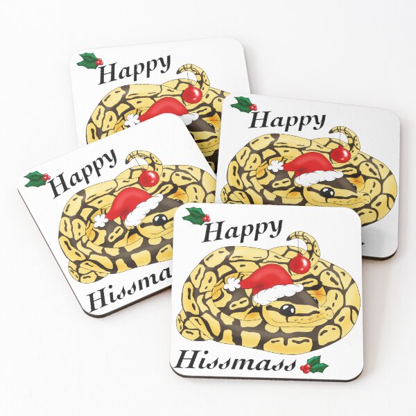 Item preview, Happy Hissmass Christmas Snake designed and sold by BittyKittyNeko.