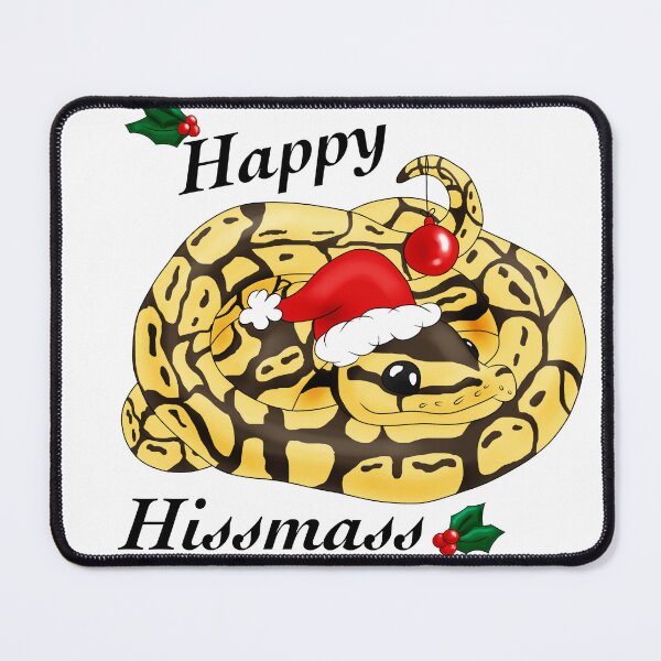Item preview, Happy Hissmass Christmas Snake designed and sold by BittyKittyNeko.