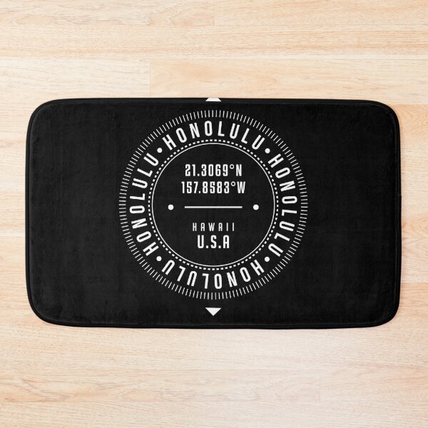Item preview, Honolulu, Hawaii, USA - 1 - City Coordinates Typography Print - Classic, Minimal designed and sold by Studio Grafiikka.