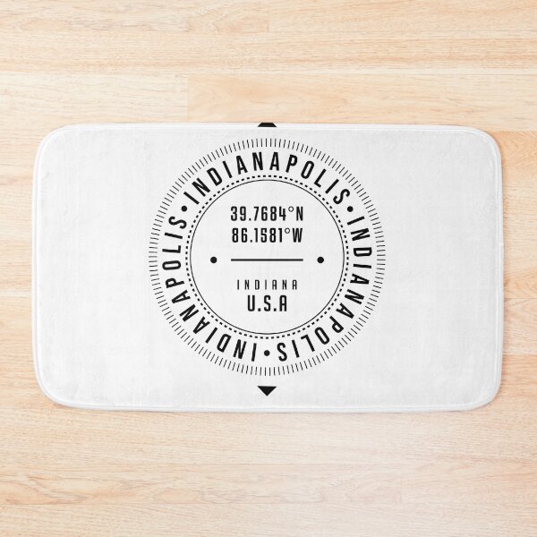 Item preview, Indianapolis, Indiana, USA - 1 - City Coordinates Typography Print - Classic, Minimal designed and sold by Studio Grafiikka.