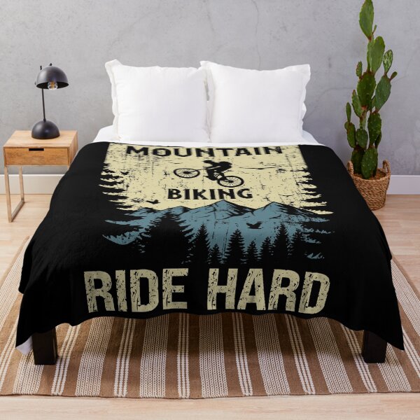 Item preview, Paseo en bicicleta de montaña con aspecto desgastado y vintage designed and sold by HomeCoquette.