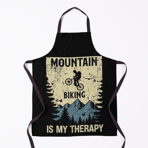Item preview, Mountain biking is my therapy distressed look vintage  designed and sold by HomeCoquette.