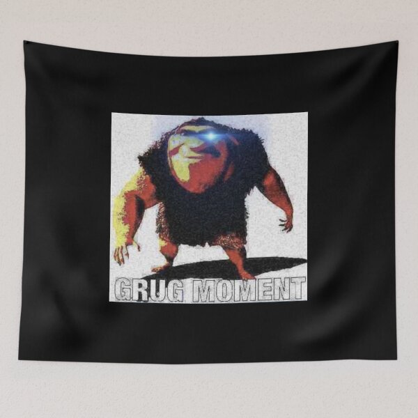 Item preview, Grug moment meme designed and sold by sqshmallowsart.
