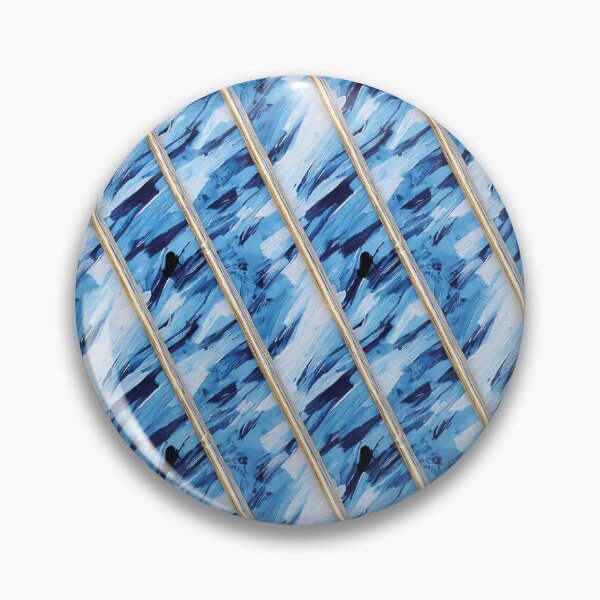 Item preview, Blue Brush Strokes with Golden Stripes designed and sold by hellcom.
