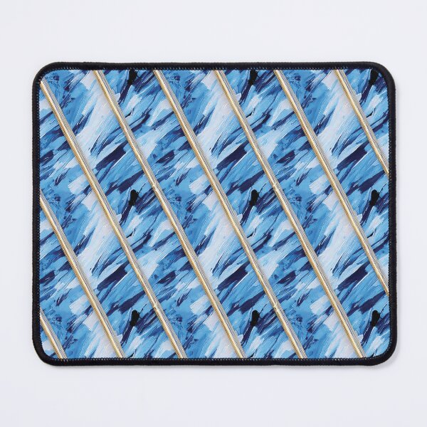 Item preview, Blue Brush Strokes with Golden Stripes designed and sold by hellcom.