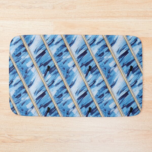 Item preview, Blue Brush Strokes with Golden Stripes designed and sold by hellcom.