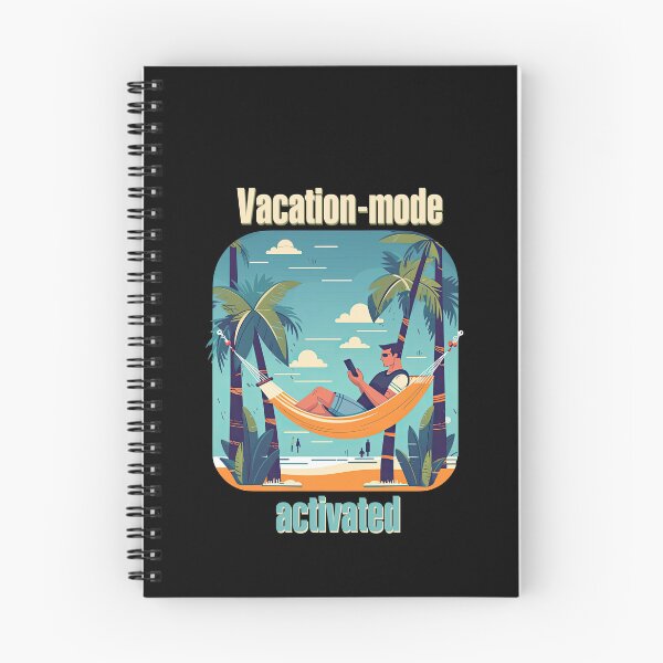 Item preview, Vacation mode activated between two palm trees designed and sold by TeePulseMania.