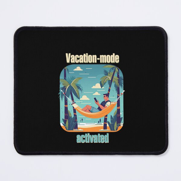 Item preview, Vacation mode activated between two palm trees designed and sold by TeePulseMania.