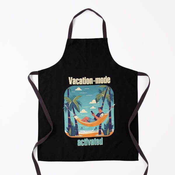 Item preview, Vacation mode activated between two palm trees designed and sold by TeePulseMania.