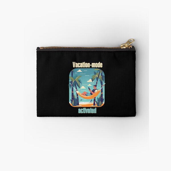 Item preview, Vacation mode activated between two palm trees designed and sold by TeePulseMania.