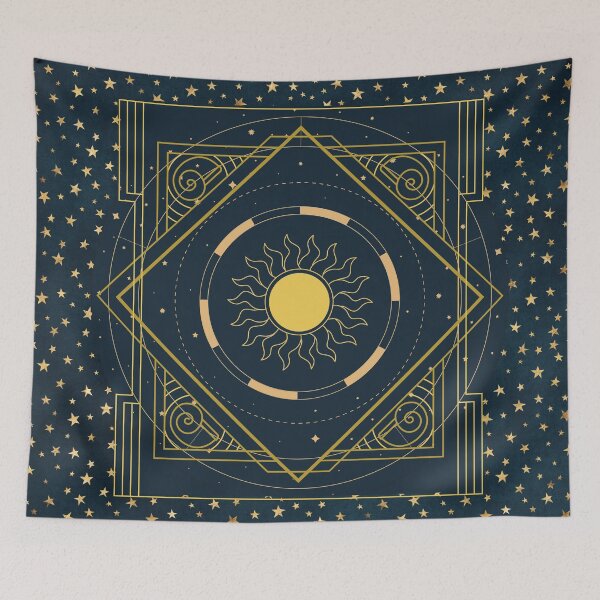 Item preview, Celestial sun and star design designed and sold by CreativeStrand.