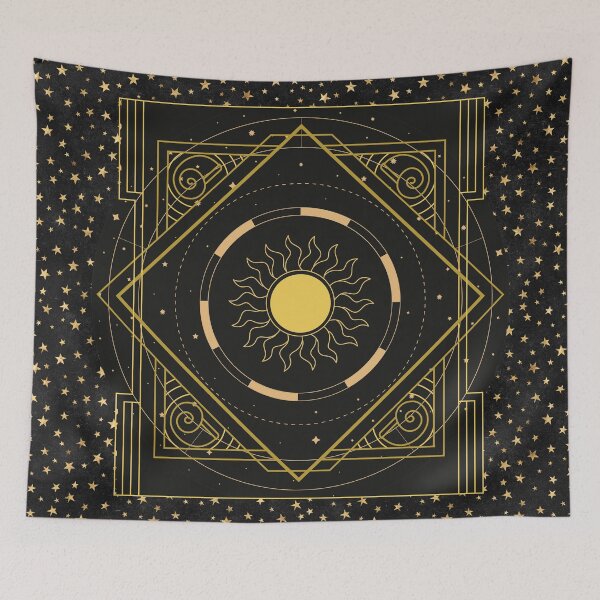 Item preview, Celestial sun and star design designed and sold by CreativeStrand.