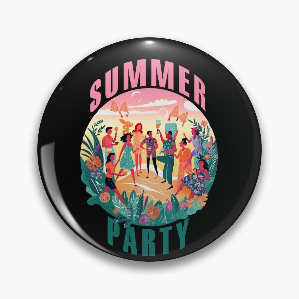 Item preview, Summer party colorful with people dancing designed and sold by TeePulseMania.