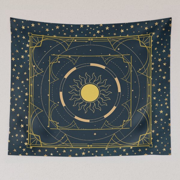 Item preview, Celestial sun and star design designed and sold by CreativeStrand.