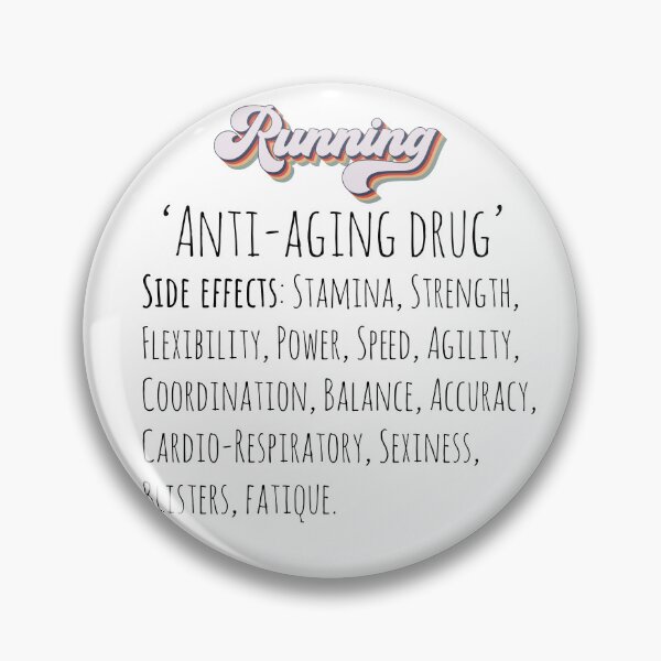 Item preview, Running anti aging drug Groovy retro quote  gift for running Vintage  designed and sold by HomeCoquette.