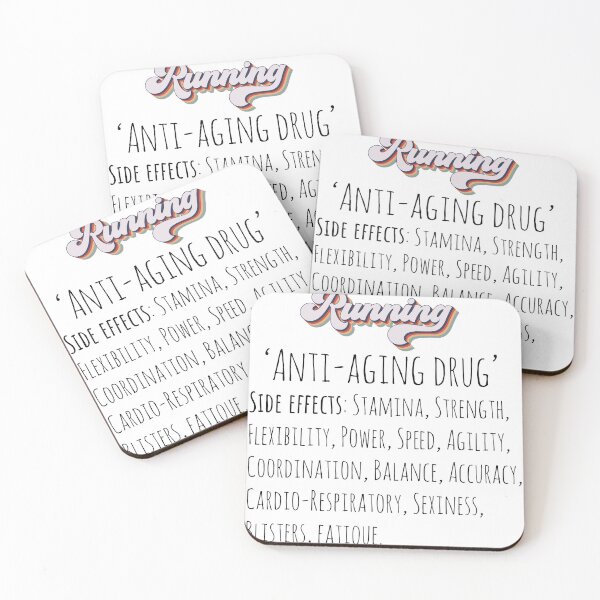 Item preview, Running anti aging drug Groovy retro quote  gift for running Vintage  designed and sold by HomeCoquette.