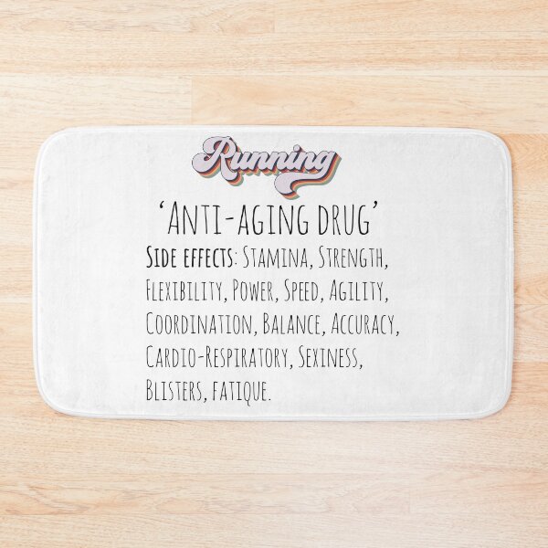 Item preview, Running anti aging drug Groovy retro quote  gift for running Vintage  designed and sold by HomeCoquette.