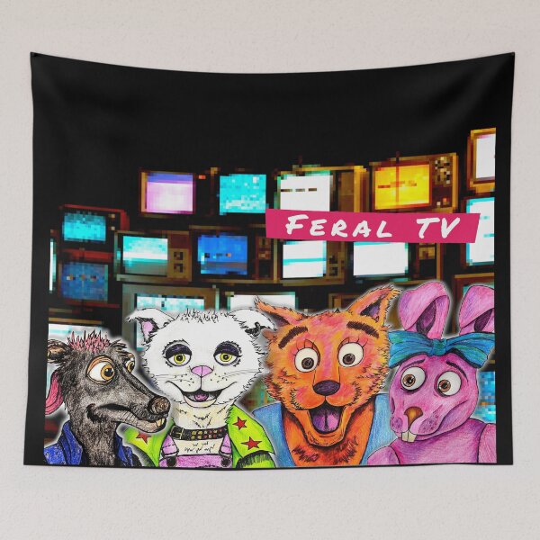 Item preview, Welcome to the World of Feral TV designed and sold by BloodyCate.