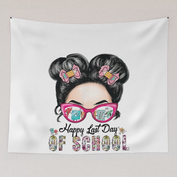 Item preview, Groovy Girls Messy Bun Hair Happy Last Day Of School designed and sold by MichaelxHarvey.