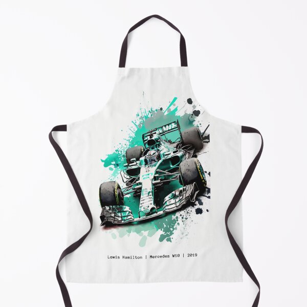Item preview, Lewis Hamilton 2019 Mercedes W10 F1 Watercolour Painting Print designed and sold by PicTechNowArt.