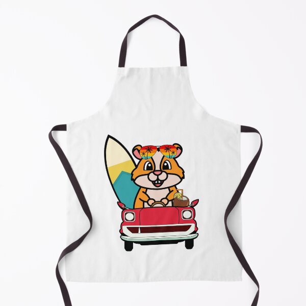 Item preview, Cute Hamster is driving a car with a surfboard designed and sold by Pet Station.