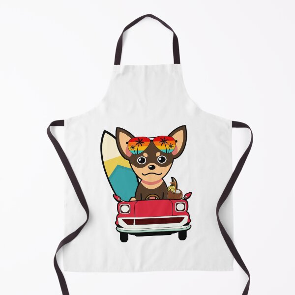 Item preview, Cute Small Dog is driving a car with a surfboard designed and sold by Pet Station.