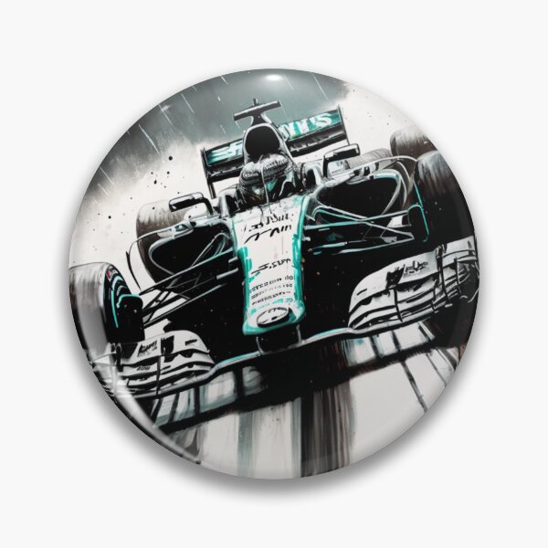Item preview, Lewis Hamilton 2019 Mercedes W10 F1 Watercolour Painting Print designed and sold by PicTechNowArt.