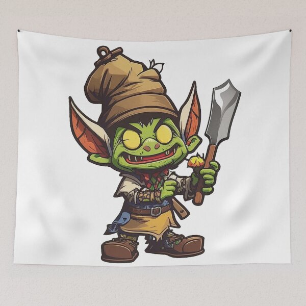 Item preview, Grumpy goblin chef designed and sold by Stickermagician.