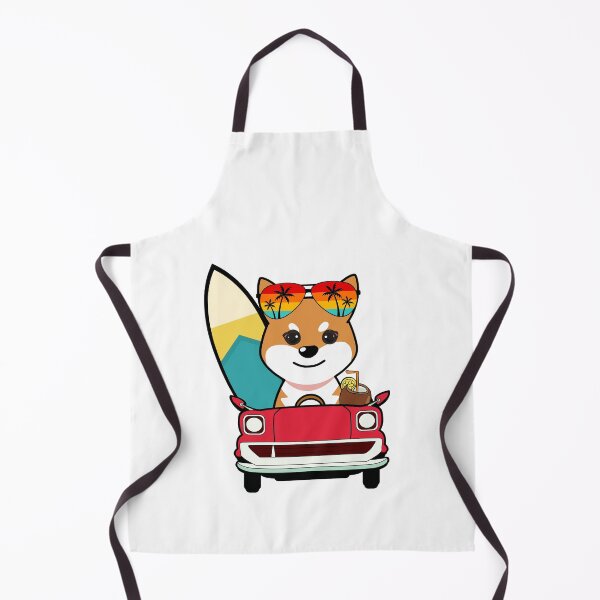 Item preview, Cute orange Dog is driving a car with a surfboard designed and sold by Pet Station.