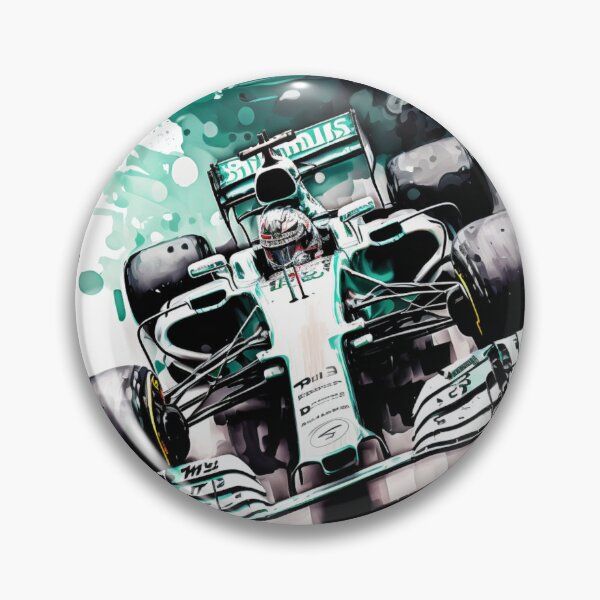 Item preview, Lewis Hamilton 2019 Mercedes W10 F1 Watercolour Painting Print designed and sold by PicTechNowArt.